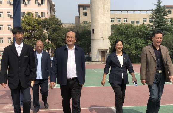 陕西省教育厅副厅长刘建林一行赴开云官方版网站登录入口扩招调研